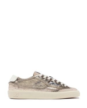 Autry Windscape Low Wom Platinum Metallic Low-Top Sneakers