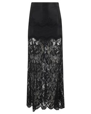 Rabanne Fitted Raffia Lace Skirt in Natural | Lyst