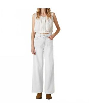 Le Jean Juliette Wide Leg Pants - White