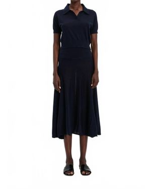arch4 Cashmere Aldwich Lightweight Polo - Blue