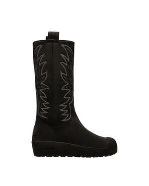 Bally Montana 6302931 Leather Knee-High Boots - Black