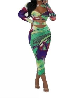 Giti Wholesale Feel Some Way Dress - Green