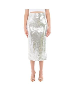 ワンピース ROTATE Women Mid Skirts 113349 2293 Silver Summer Somewhere Sander Dress – Tori Richard