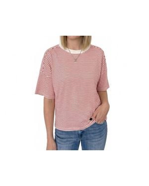 Le Miel Coastal Shoreline Boxy Tee - Pink