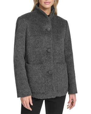 Andrew Marc Wool-Blend Piper Jacket - Gray