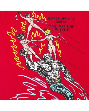 Warren Lotas Mmm Ski Pyramid T-Shirt - Red