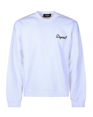 DSquared² Cotton Signature Relaxed Sweatshirt - Blue