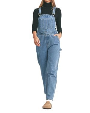 Just Black Denim Vintage Long Overall - Blue