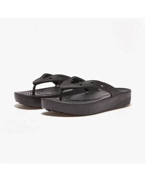 Crocs™ Classic Platform Flip Flop - Black