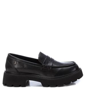 Xti Casual Moccasin Shoes - Black