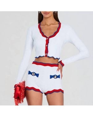retroféte Orlaithe Knit Cardigan - White