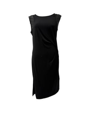 Michael Kors Sequin-Embellished Sleeveless Midi Dress - Black