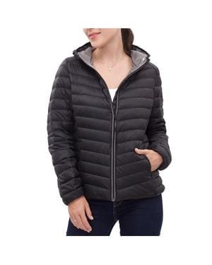 Rokka&Rolla Ultra-Light Real Down Packable Puffer Jacket - Black