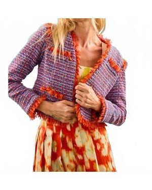 Hunter Bell Coco Crop Jacket - Red
