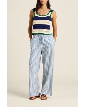 Trovata Justine Sweater Tank Top - Blue