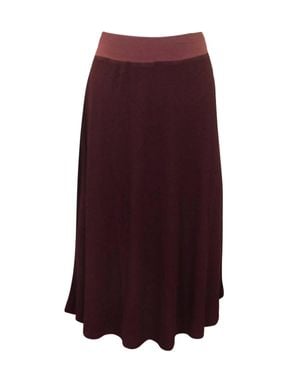 Hard Tail Forever Ribbed Full Skirt - Purple
