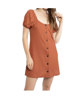 Sanctuary Button Up Knit Dress - Brown