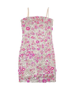 8apart Daphnie Petal Spark Sequin Dress - Pink