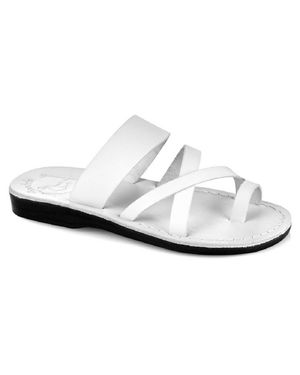 Jerusalem Sandals The Good Shepherd Slide Sandal - White