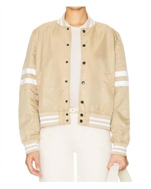 Être Cécile Varsity Flight Jacket - Natural