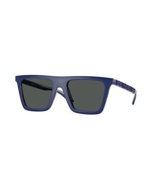 Versace Sunglasses Square Full Rim, Frame And Dark Lens Ve4468U314/87 - Blue