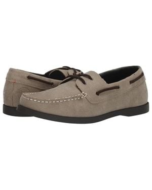 Weatherproof Vintage Benny Taupe Moc Toe Casual Boat Shoe Ups918 - Brown