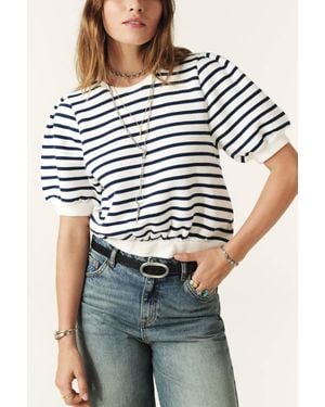 Ba&sh Tamar Striped Cropped Sweatshirt - Multicolor