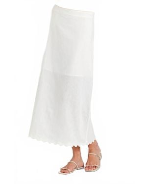 Sundays Alden Maxi Skirt - White