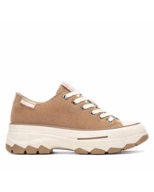 Refresh Lace-Up Sneakers - Natural