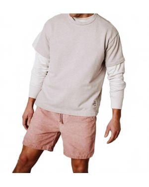 Save Khaki Corduroy Easy Short - Pink