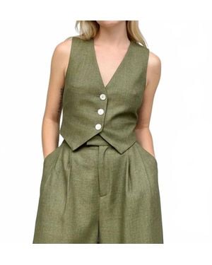RoseVelvet Diane Vest - Green