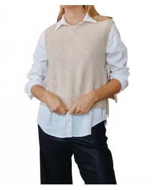 Bella Dahl Side Tie Vest - Gray