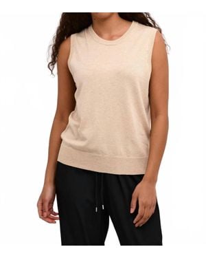Kaffe Kalizza Round Neck Sleeveless Pullover - Black