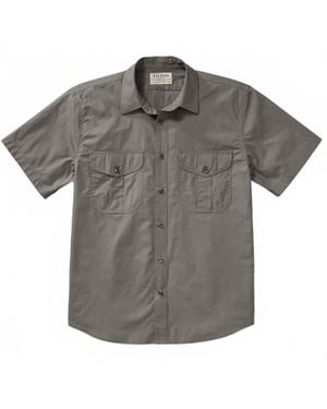 Filson Short Sleeve Feather Cloth Shirt - Gray
