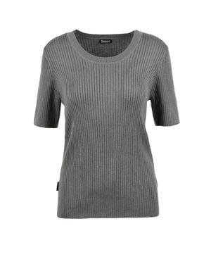 Blauer Ribbed Under-Jacket Knit - Gray