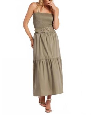 Bishop + Young Womenn's Stella Smocked Tiered Dress - Natural