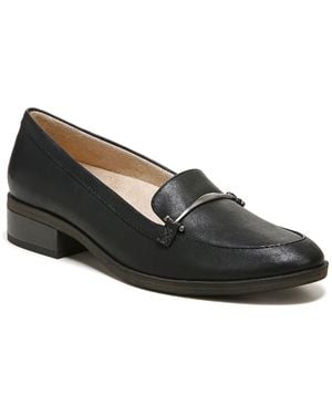 Naturalizer Ridley Faux Leather Slip On Loafers - Black