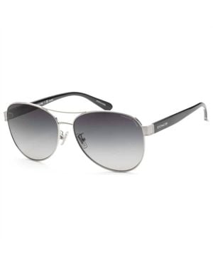 COACH Polarized Aviator Sunglasses - Metallic