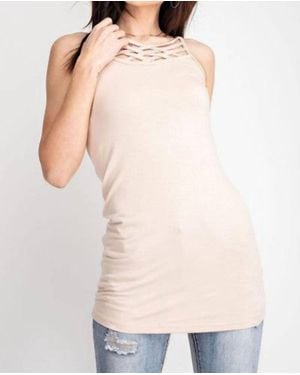 Easel Braided Cami - Natural