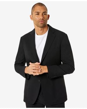 Michael Kors Modern Fit Stretch Solid Suit Jacket - Black