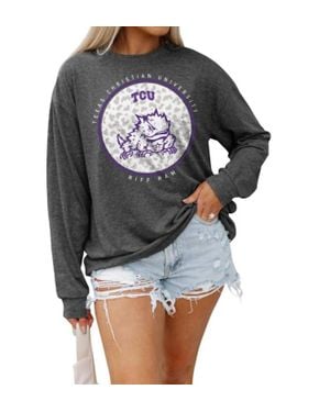 Gameday Couture Tcu Turning Circles Tee - Gray