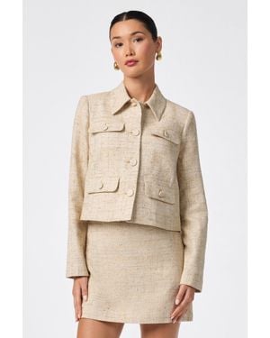 Trina Turk Bayonne Cropped Jacket - Natural