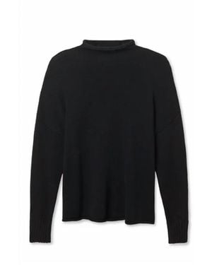PERFECTWHITETEE Nova Cashmere Roll Neck Sweater - Black