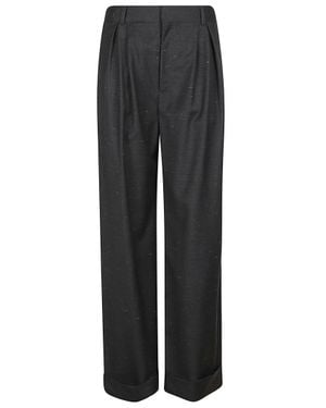 Loulou de Saison Davy Oversized Tailored Pants - Gray