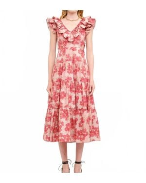 SOFIA The Label Hadley Midi Dress - Red