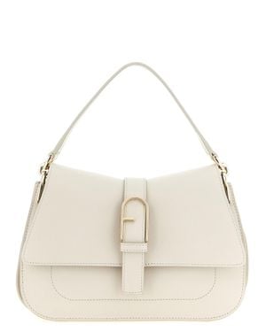 Furla Flow M Shoulder Bag - Natural