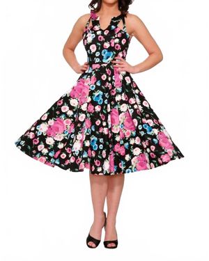 Orchid Bloom Night Beauty Dress - Red