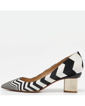 Nicholas Kirkwood Suede Pointed Toe Block Heel Pumps - Black
