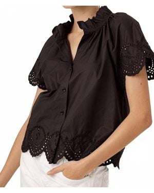 Sundays Corinne Button Up Shirt - Black