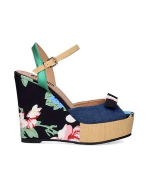 Exe' Naomi 011 Wedge Heel - Blue